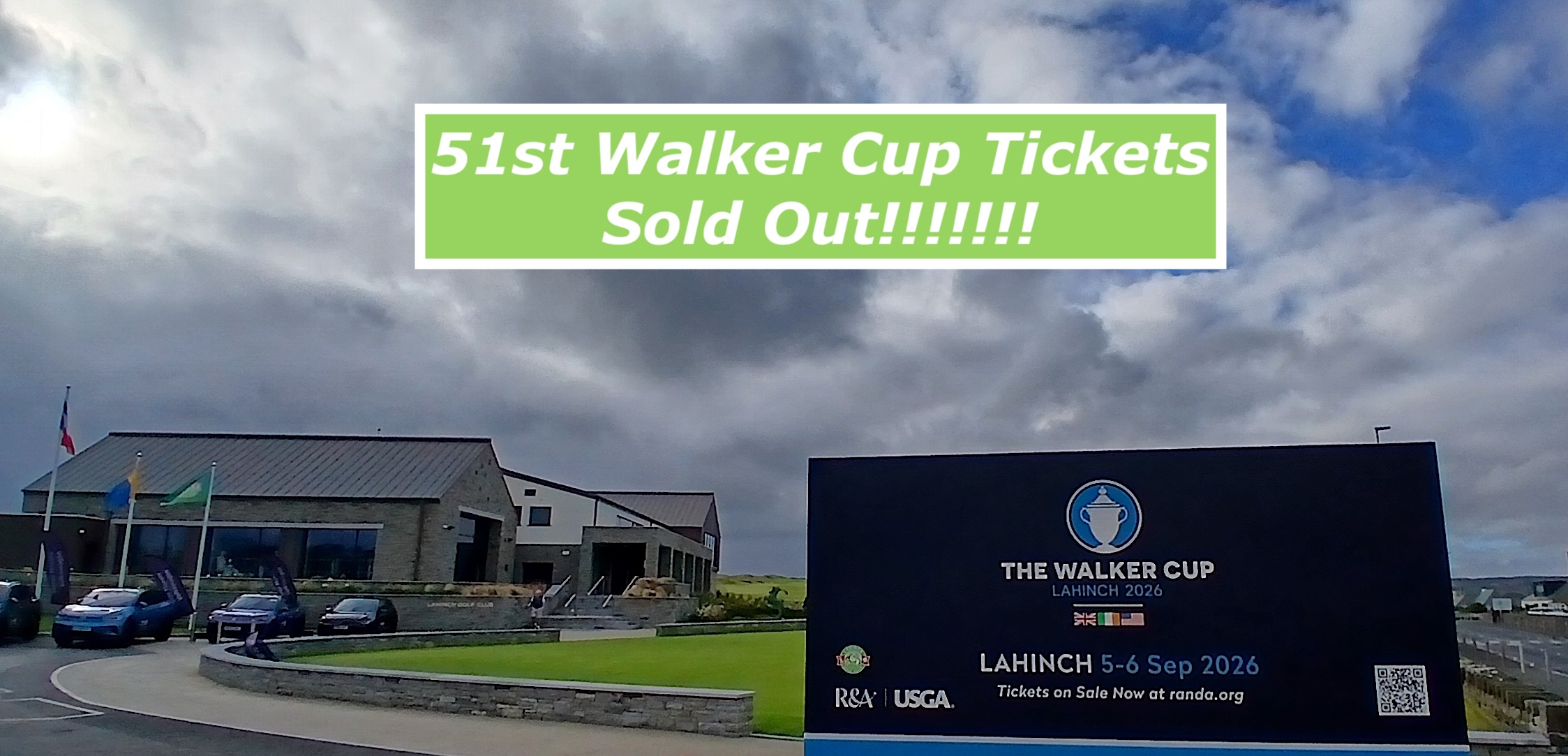 THE WALKER CUP IS SOLD OUT!