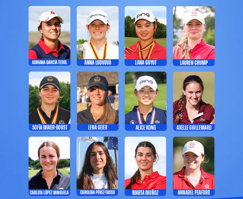 FULL EUROPEAN TEAM FOR JUNIOR SOLHEIM CUP