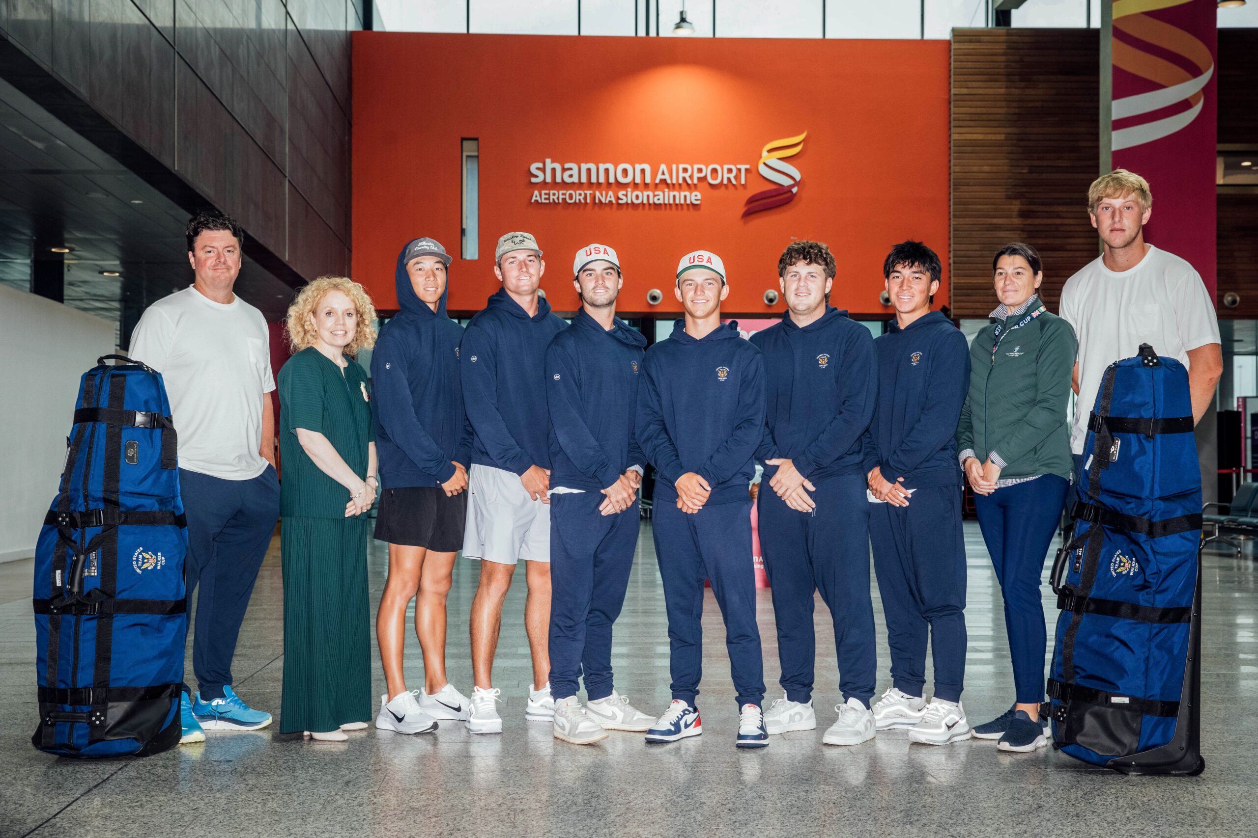 THE US WALKER CUP TEAM HAS ARRIVED IN IRELAND
