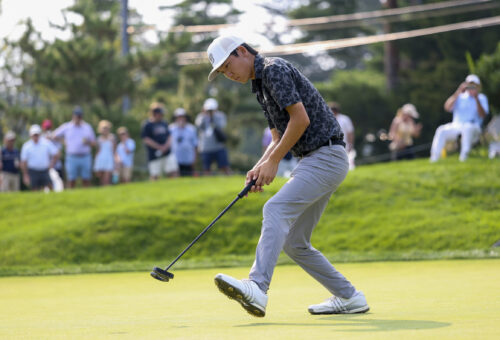 LENG INTO LAST EIGHT OF US AMATEUR