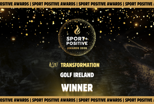 Golf Ireland’s Drive The Green wins Transformation Award at Sport Positive Awards