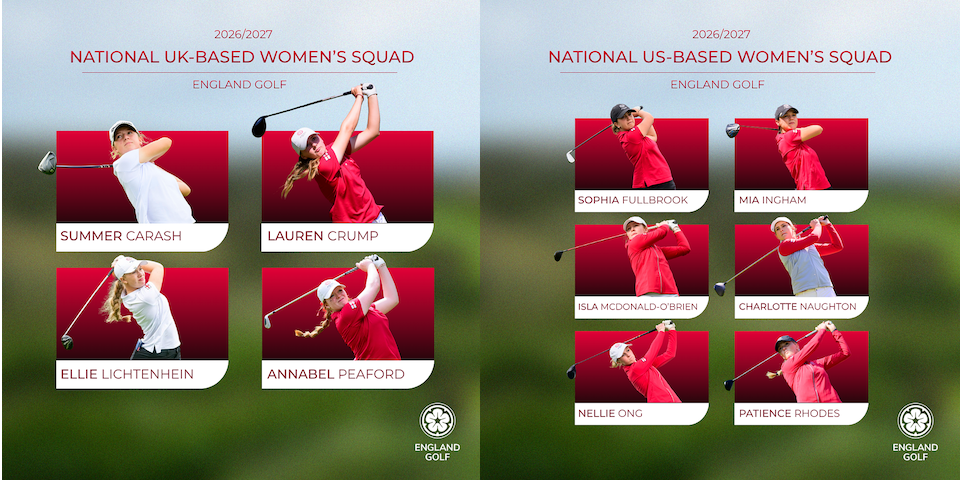 England Golf names 2026/27 National Women’s Squad